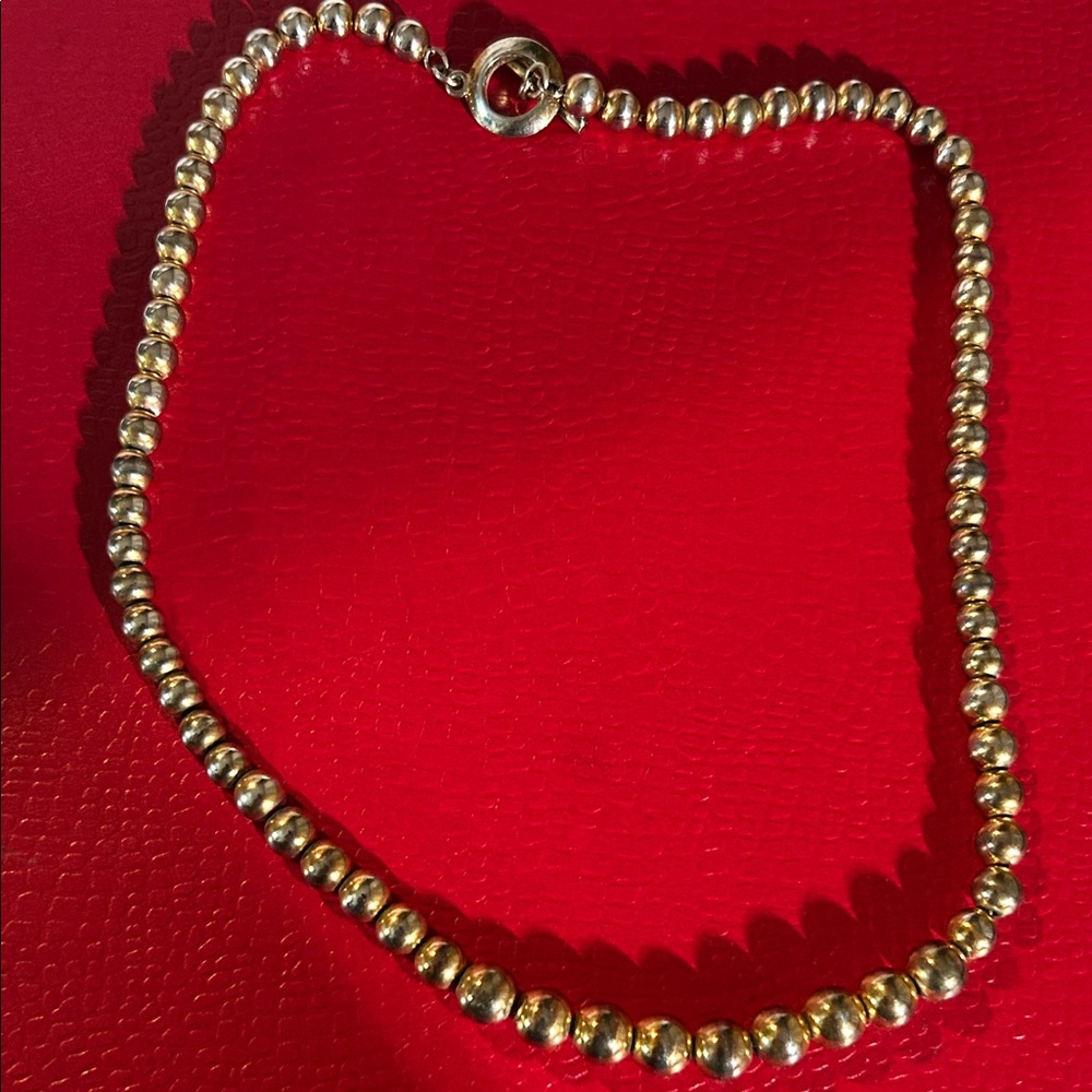 Ralph Lauren Gold Bead Necklace